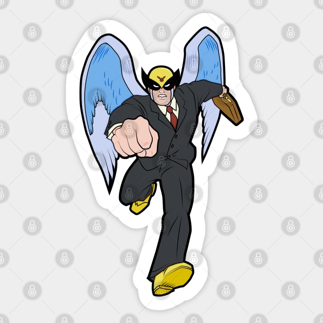 Harvey Birdman Sticker by mynameissavage